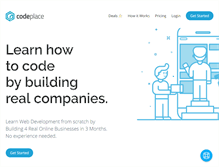 Tablet Screenshot of codeplace.com